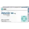 Januvia 100 mg beige, round, film-coated tablet for type 2 diabetes